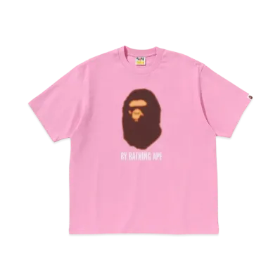 A BATHING APE Blur By Bathing Ape Relaxed Fit Tee "Pink"