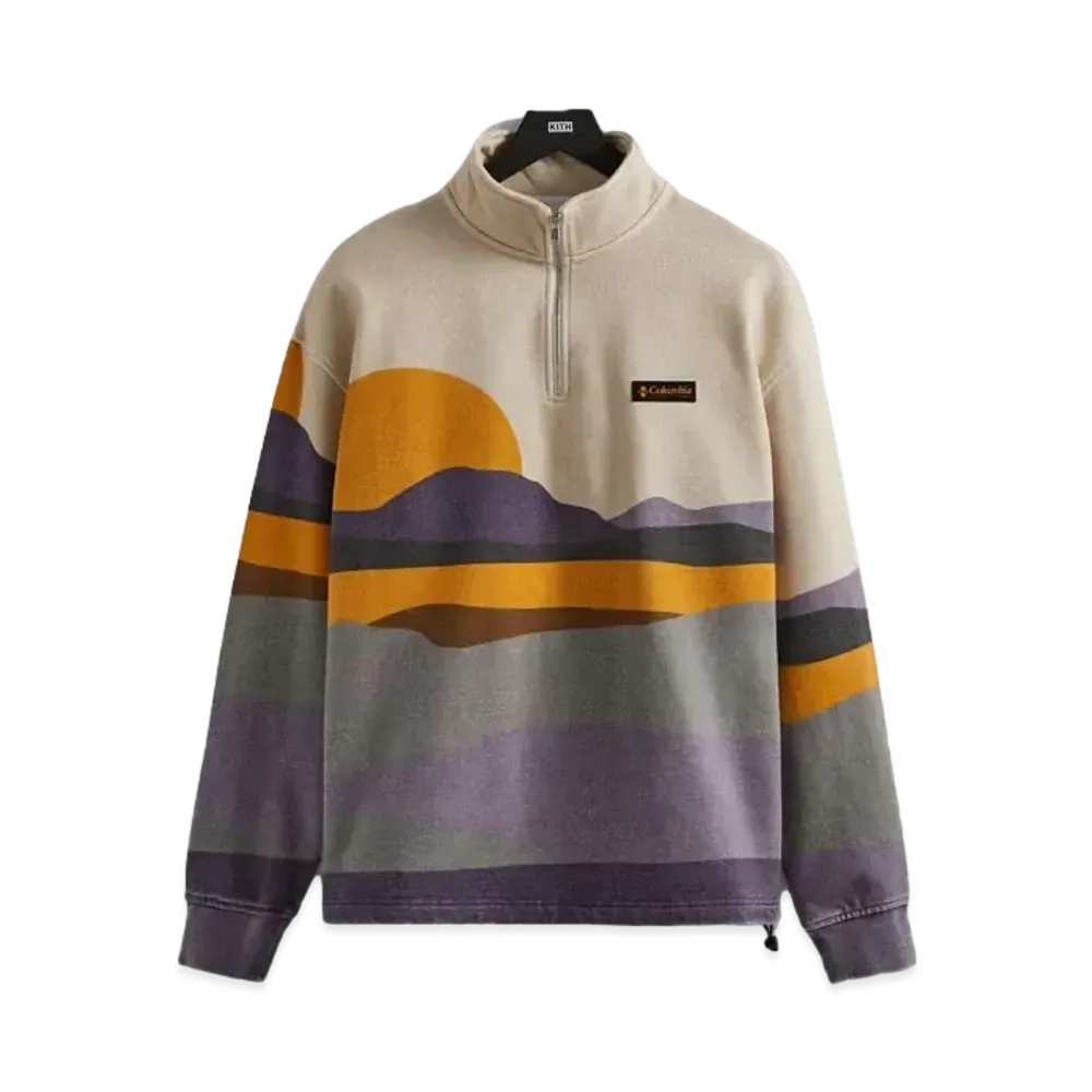Kith x Columbia Quarter Zip "Cyber Purple"
