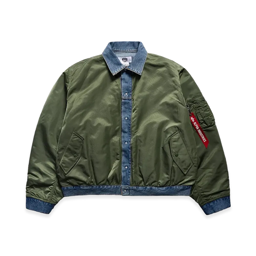 JUNYA WATANABE x Alpha Industries Deconstructed MA-1 Bomber Jacket "Sage"