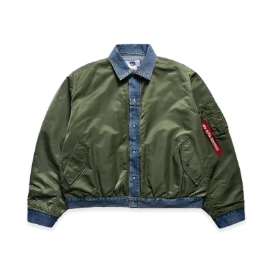 JUNYA WATANABE x Alpha Industries Deconstructed MA-1 Bomber Jacket "Sage"