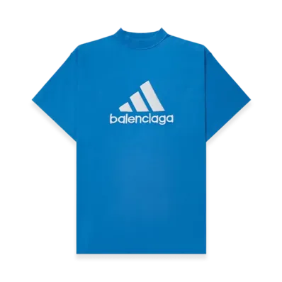 BALENCIAGA x adidas Oversized T-Shirt "Blue"
