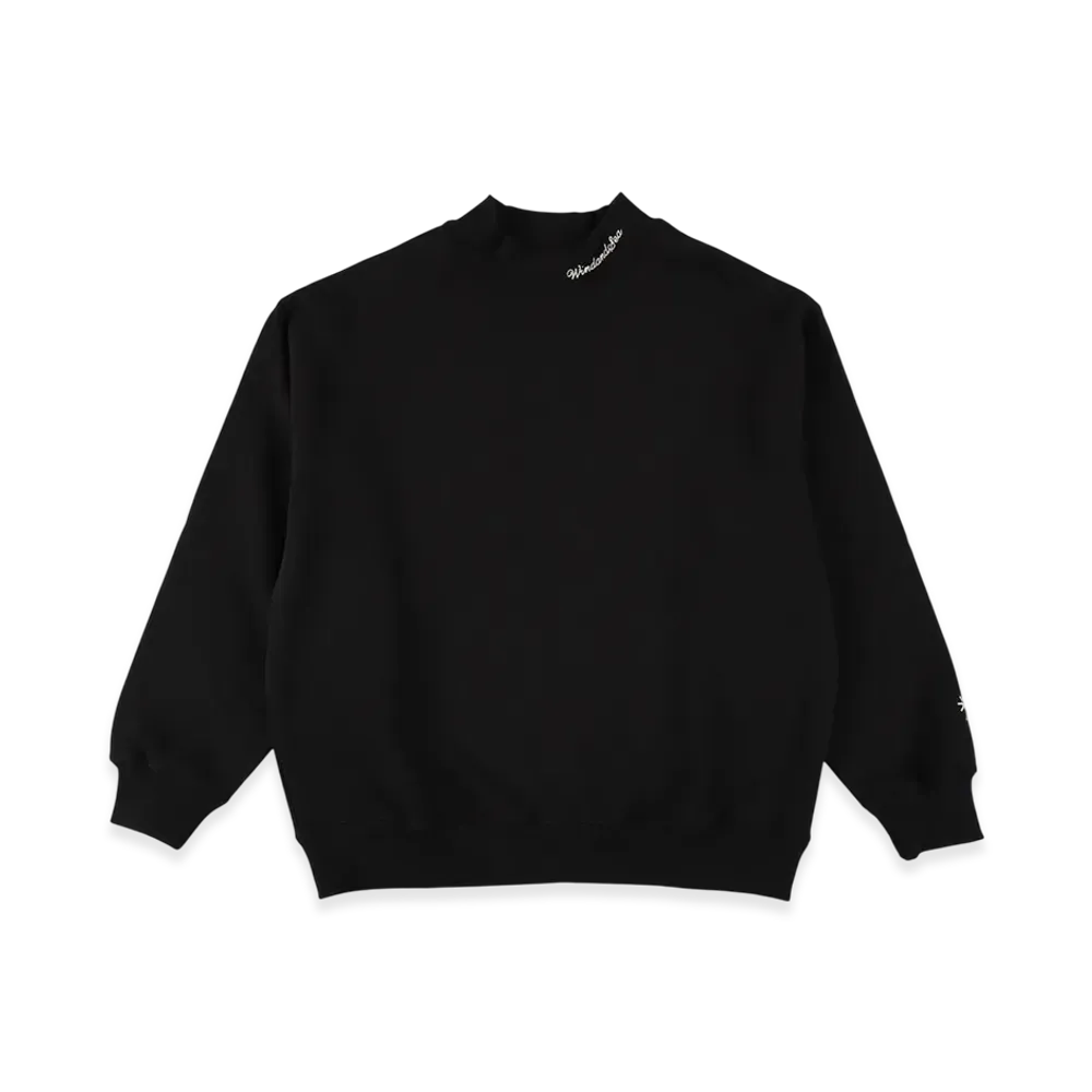WIND AND SEA Mock Neck Sweatshirt "Black"
