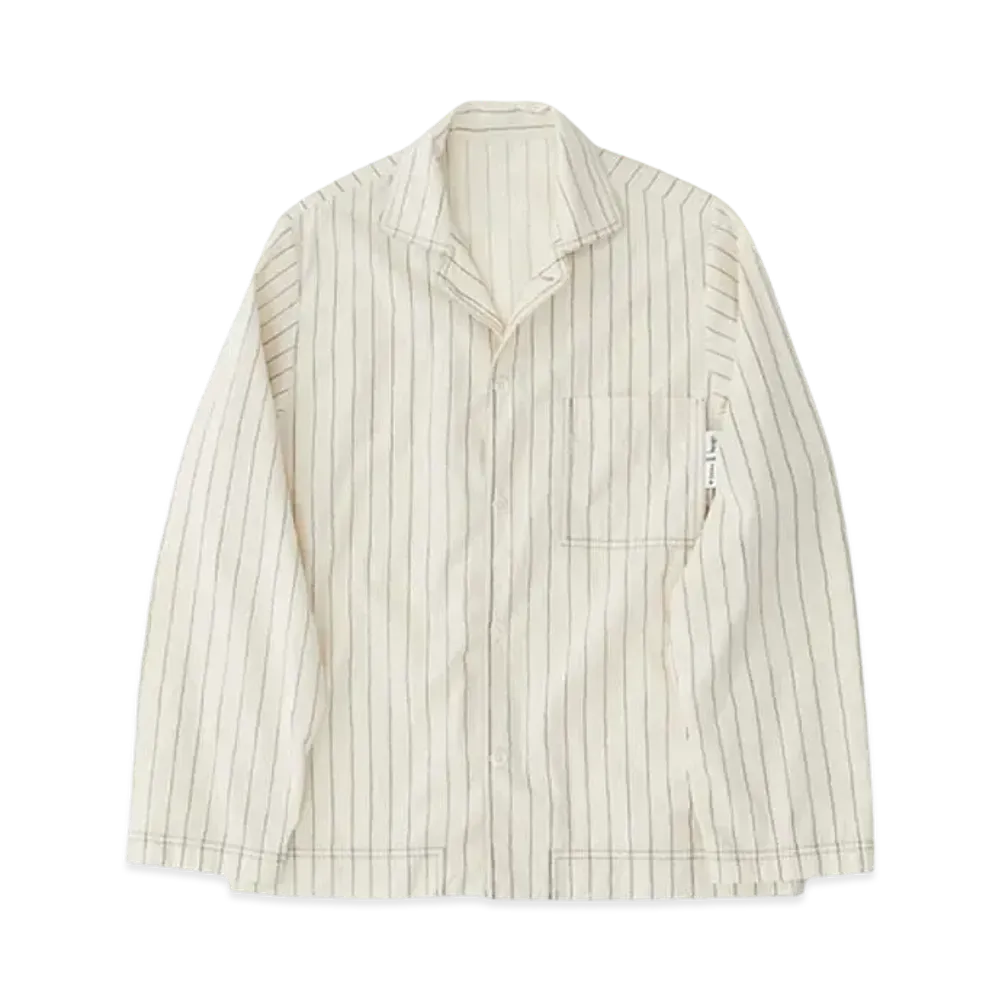 Stussy TEKLA POPLIN PYJAMA SHIRT "Hand Drawn Stripes"