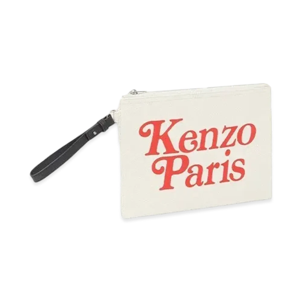 KENZO x VERDY Large Canvas Pouch "White"