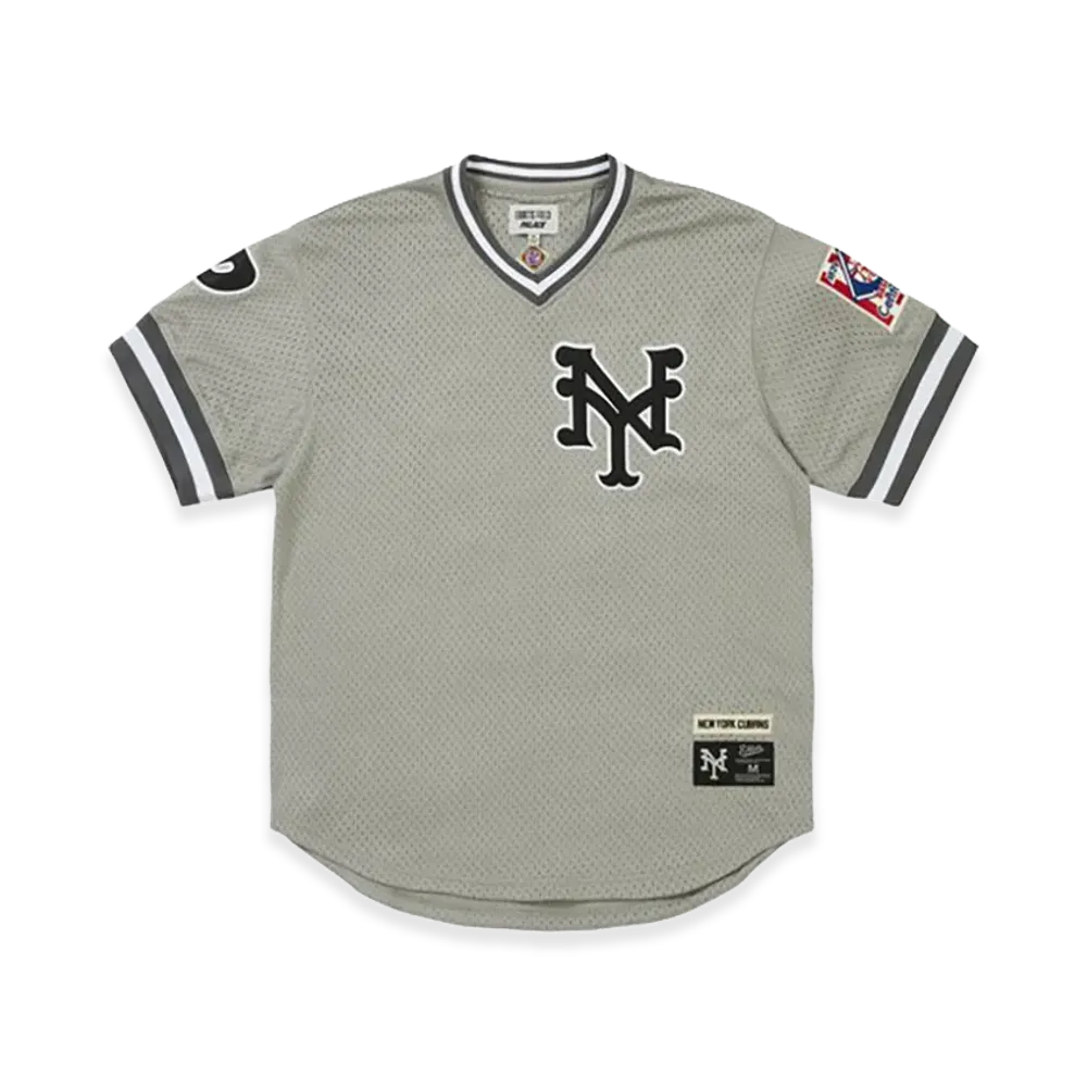PALACE Palace New York Cubans Mesh V Neck Jersey "Grey"