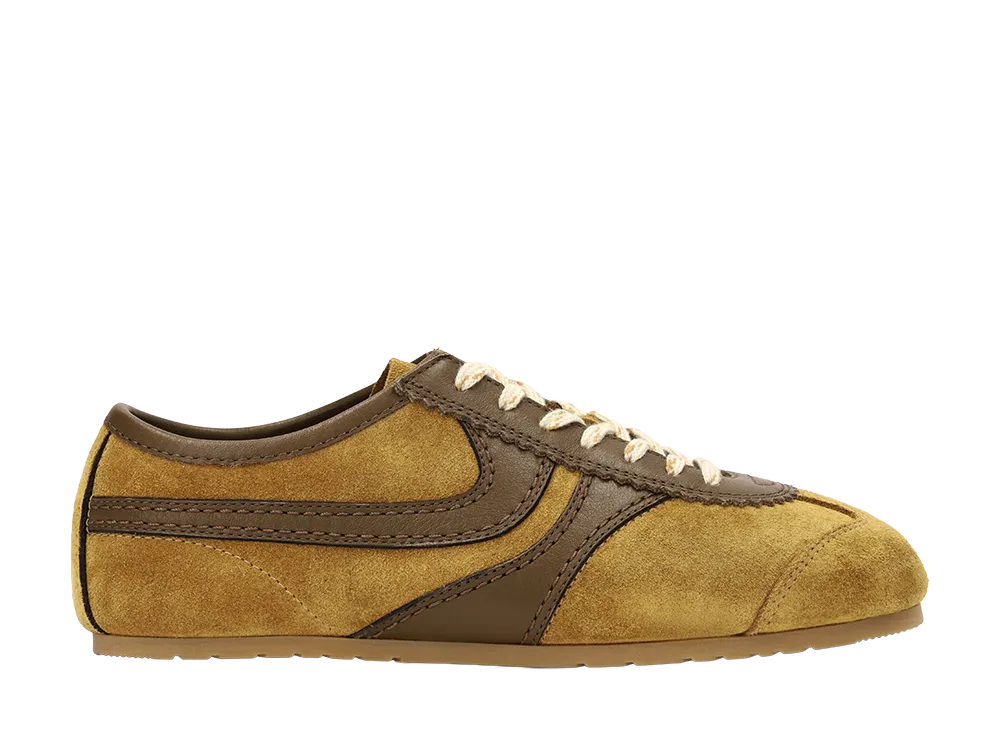 DRIES VAN NOTEN Suede Sneakers "Ocra"