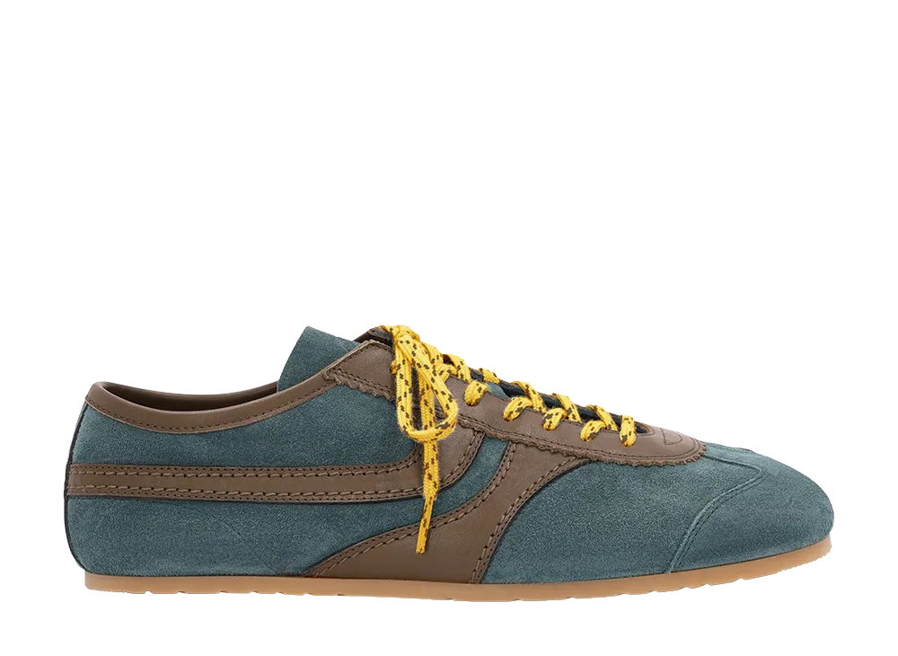 DRIES VAN NOTEN Suede Sneakers "Turquoise"