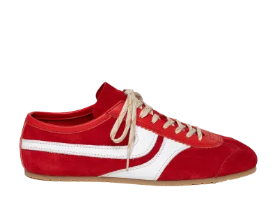 DRIES VAN NOTEN Suede Sneakers "Red"