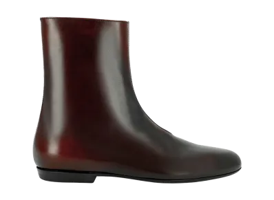 DRIES VAN NOTEN Leather Sock Boots "Tan"