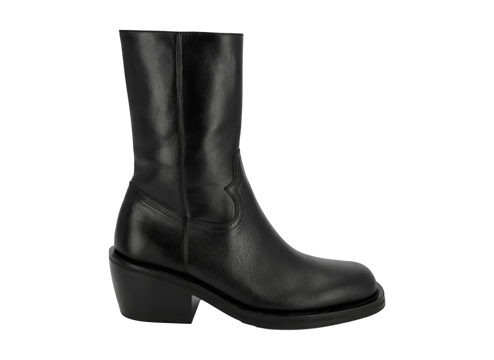 DRIES VAN NOTEN Leather High Boots "Black"
