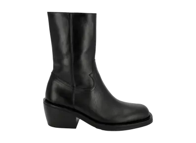 DRIES VAN NOTEN Leather High Boots "Black"