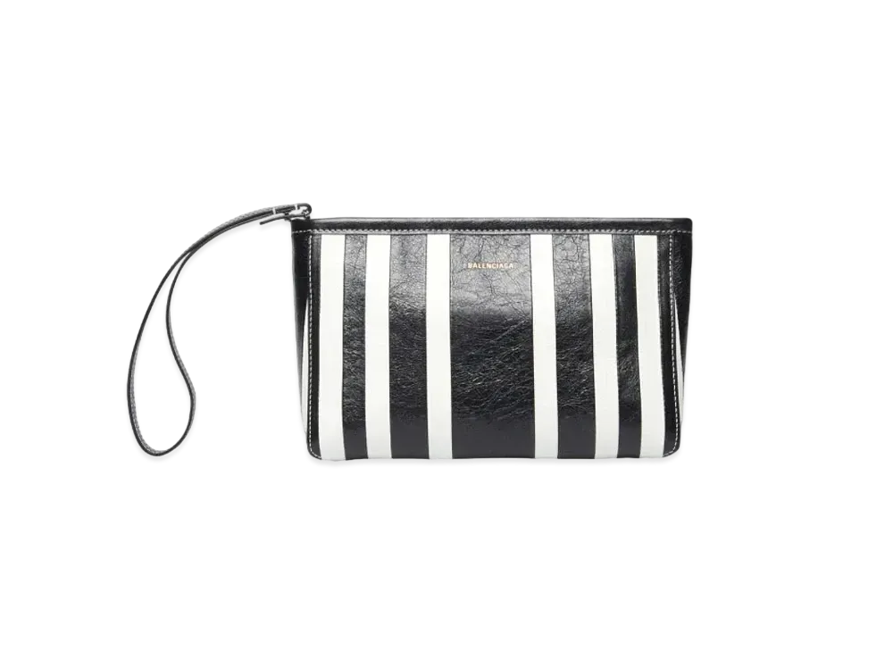 BALENCIAGA Barbes Small Zip Pouch With Handle "Black"