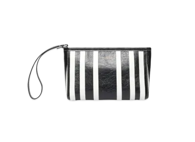 BALENCIAGA Barbes Small Zip Pouch With Handle "Black"