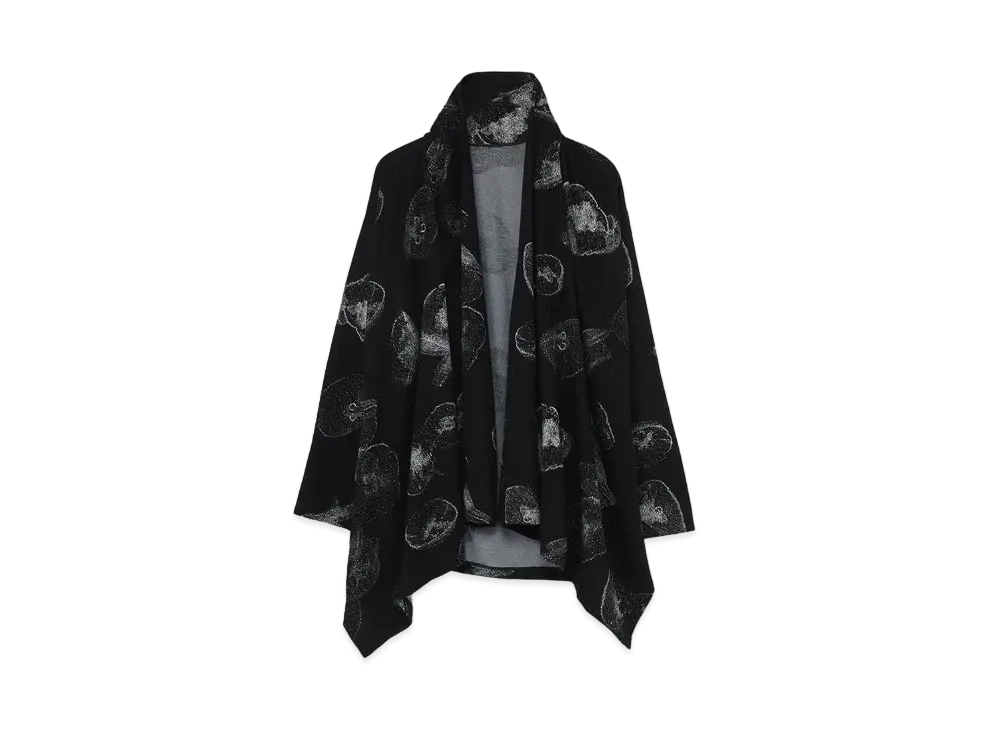 Yohji Yamamoto Y's JELLYFISH JQ UNBALANCE CARDIGAN "Black/White"