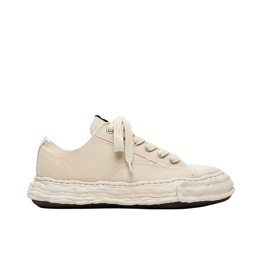 Maison MIHARA YASUHIRO PETERSON 23 OG Sole Bleached Canvas Low-top Sneakers "White"