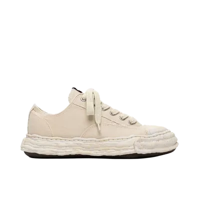 Maison MIHARA YASUHIRO PETERSON 23 OG Sole Bleached Canvas Low-top Sneakers "White"