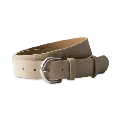 PRADA Suede Belt "Sand Beige"