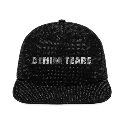 DENIM TEARS Strass Logo Cap "Black"