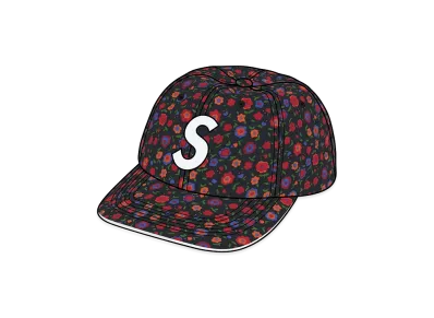 Supreme Washed Canvas S Logo 6-Panel "Floral"