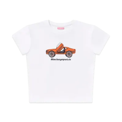 BlackEyePatch Big Wheels Baby Tee "White"