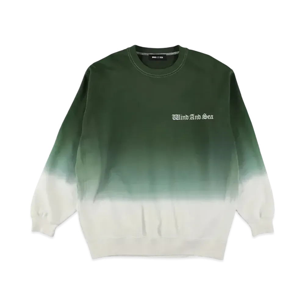 WIND AND SEA Gradetion Loneck Sweatshirt "Green"