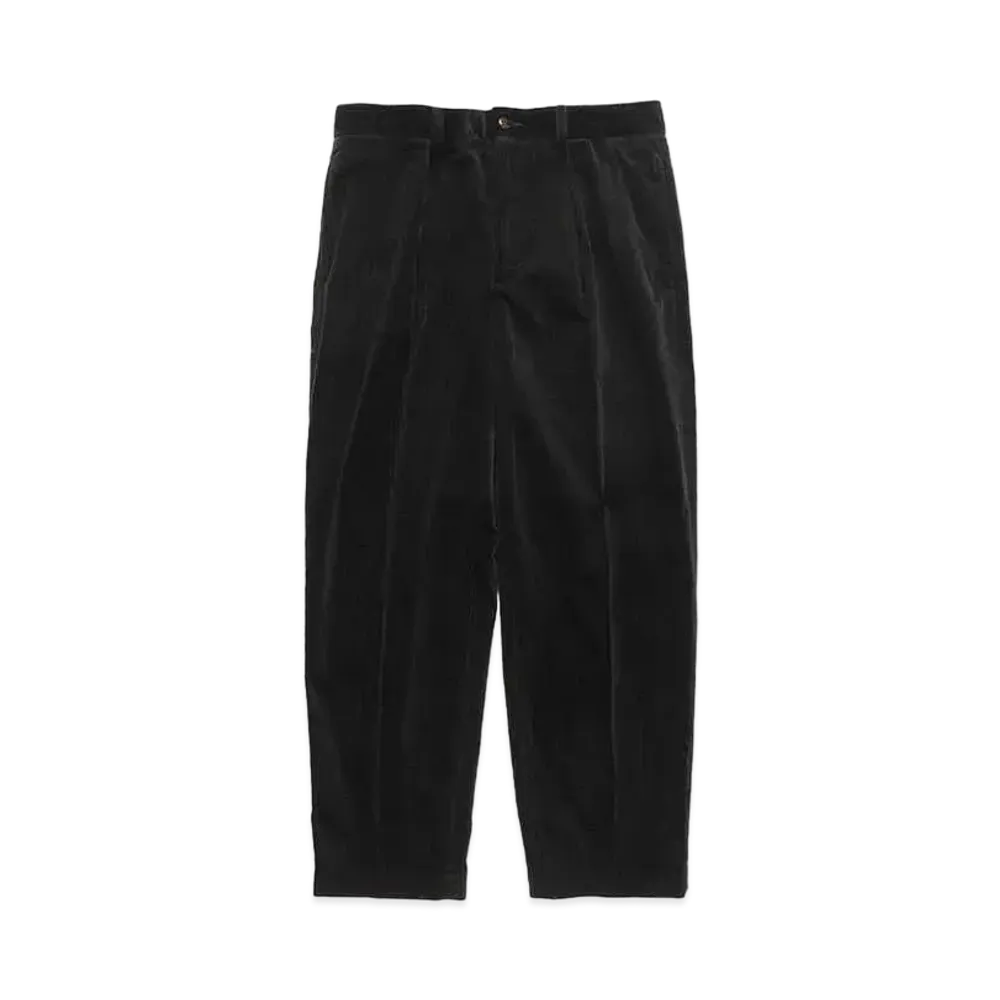 WACKO MARIA Corduroy Pleated Trousers (Type-2) "Black"