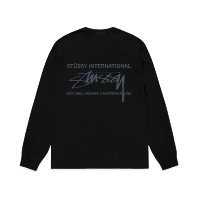 Stussy Smooth Int. LS Tee "Black" (FA24)