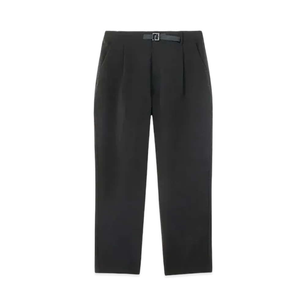 Goldwin One Tuck Tapered Stretch Pants "Black"