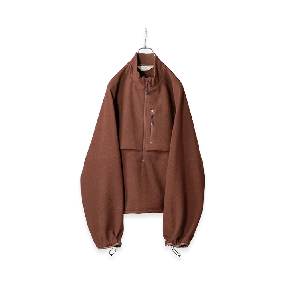 ANCELLM W/Ca Fleece Blouson "Marron"