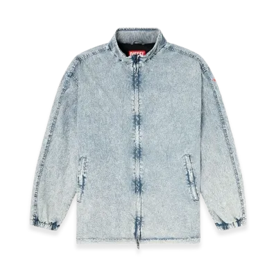 Diesel J-WiLSon Jacket In Recycled Nylon Taslan "Light Blue"