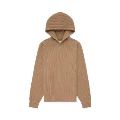 Aime Leon Dore Ribbed Knit Hoodie "Tan"