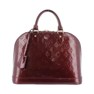 Louis Vuitton Alma PM Monogram Vernis "Rouge Forvist"