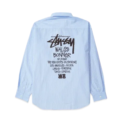 Stussy x Wales Bonner Poplin Shirt "Stripe"
