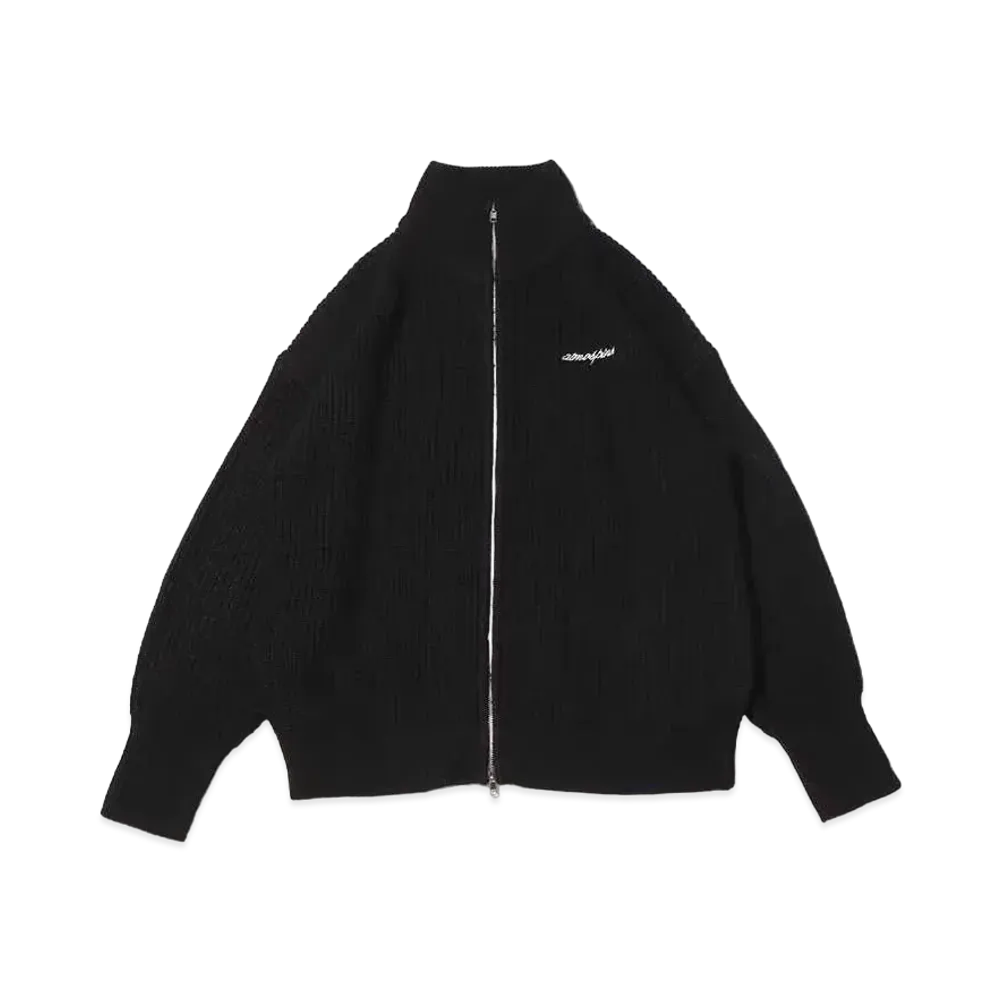 atmos pink Double Zip Knit Cardigan "Black"