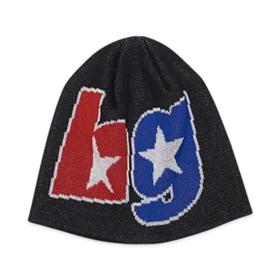 HYSTERIC GLAMOUR Double Star Logo Beanie "Black"