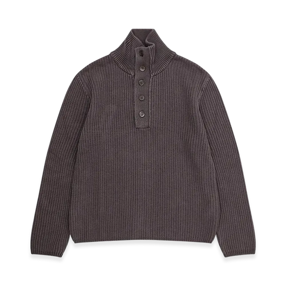 OUR LEGACY Navigator Polo "Wet Bark Dry Cotton"