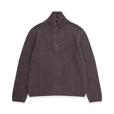 OUR LEGACY Navigator Polo "Wet Bark Dry Cotton"