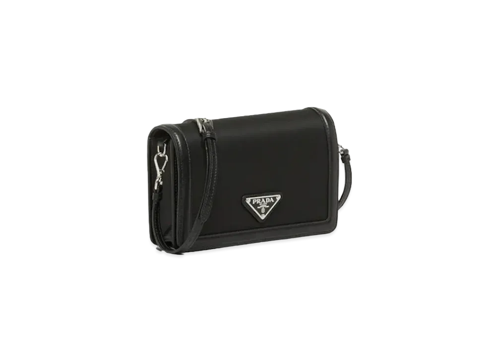 PRADA Nylon & Leather Mini Bag "Black"