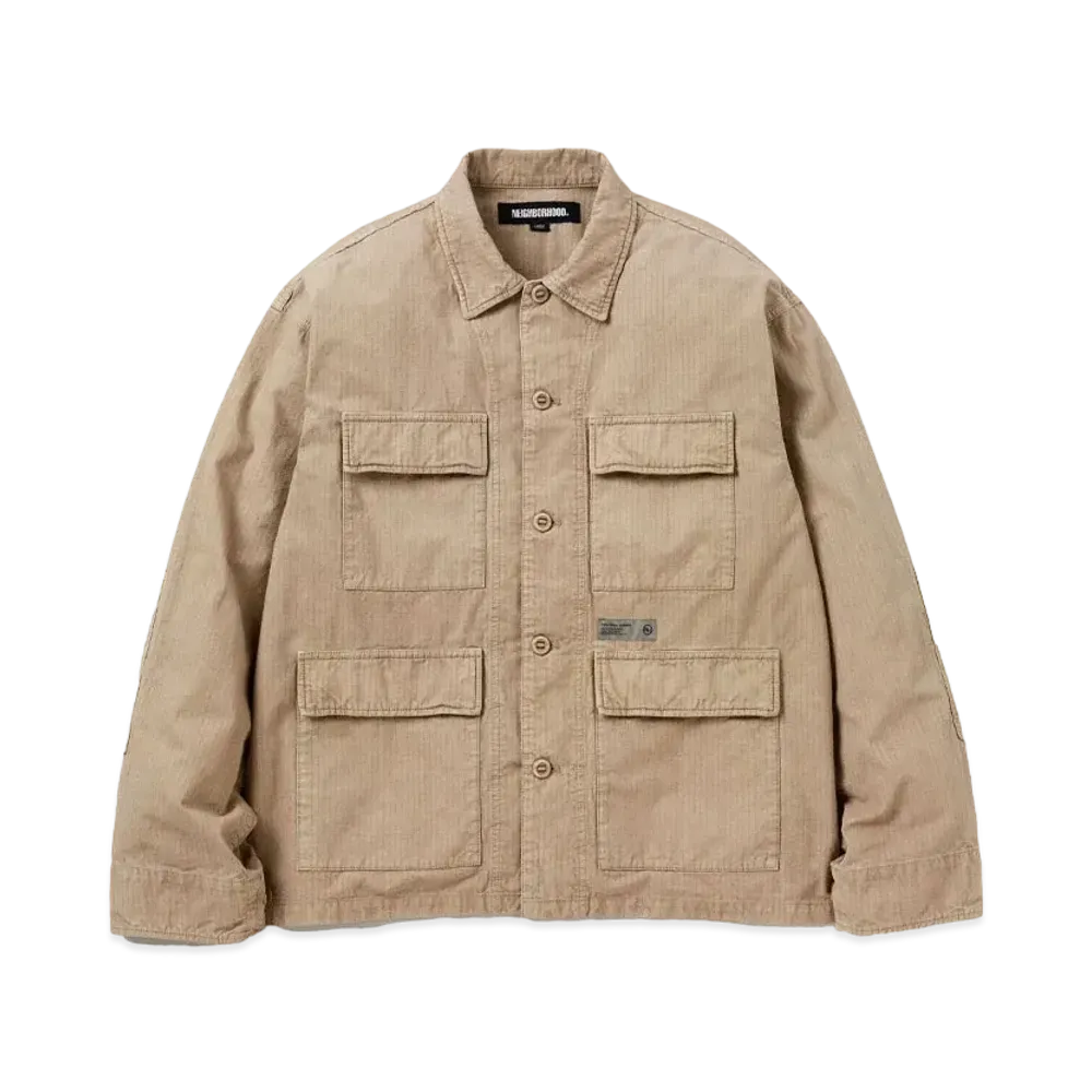 NEIGHBORHOOD Ripstop BDU Shirt LS "Beige"