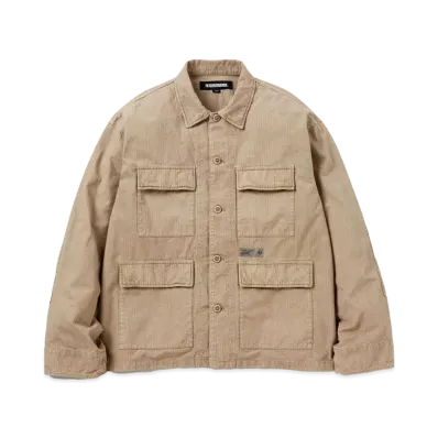 NEIGHBORHOOD Ripstop BDU Shirt LS "Beige"