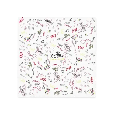 X-Girl Women's Graffiti Scarf "White"