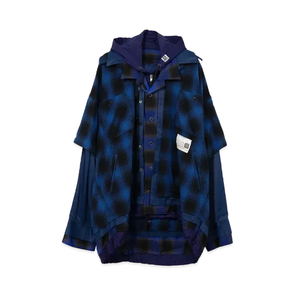 Maison MIHARA YASUHIRO Layered Check Shirt "Blue"