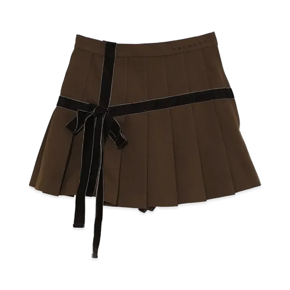 ANDMARY Valentine Ribbon Mini Skirt 