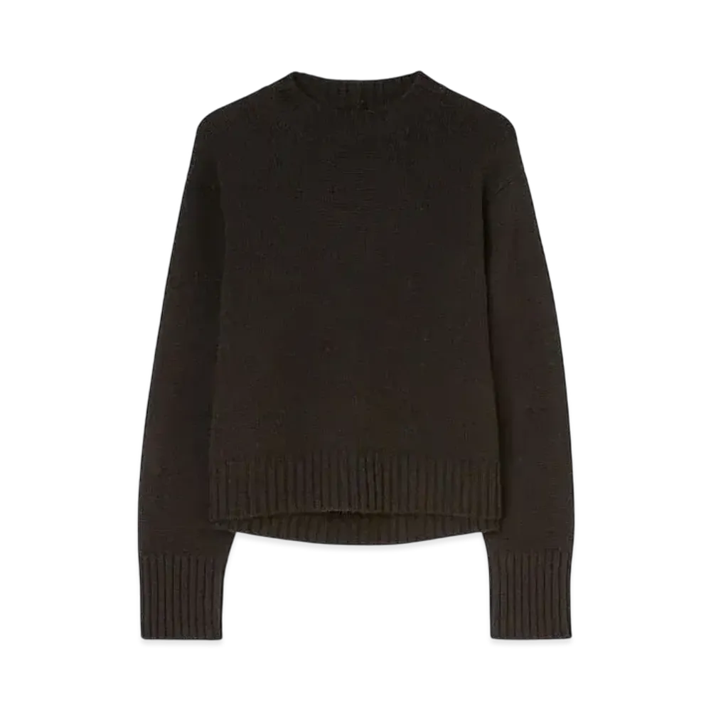 Jil Sander Women's Crew-Neck Sweater "Black"