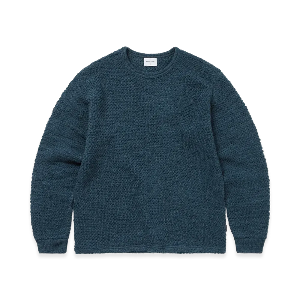 thisisneverthat Wool Crochet Knit L/S Crew "Blue"