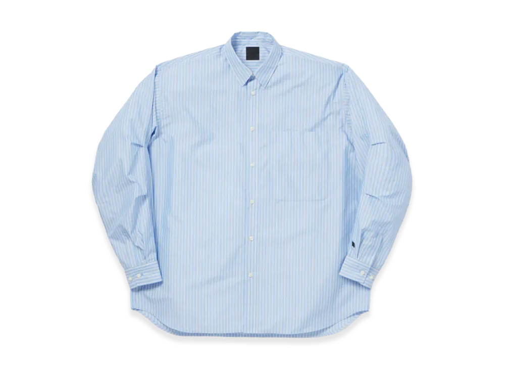 DAIWA PIER39 Tech Regular Collar Shirt L/S Stripe "Sax"