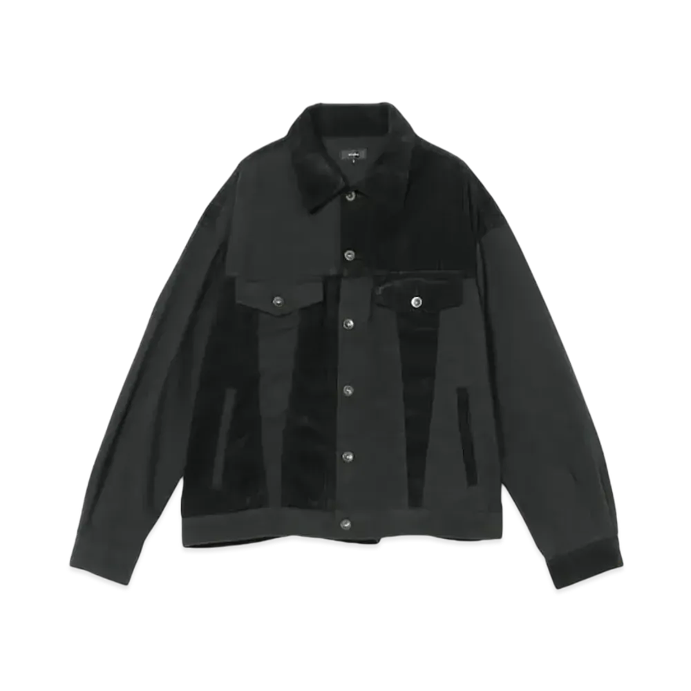 BEAMS Crazy Design Trucker Jacket "Black"