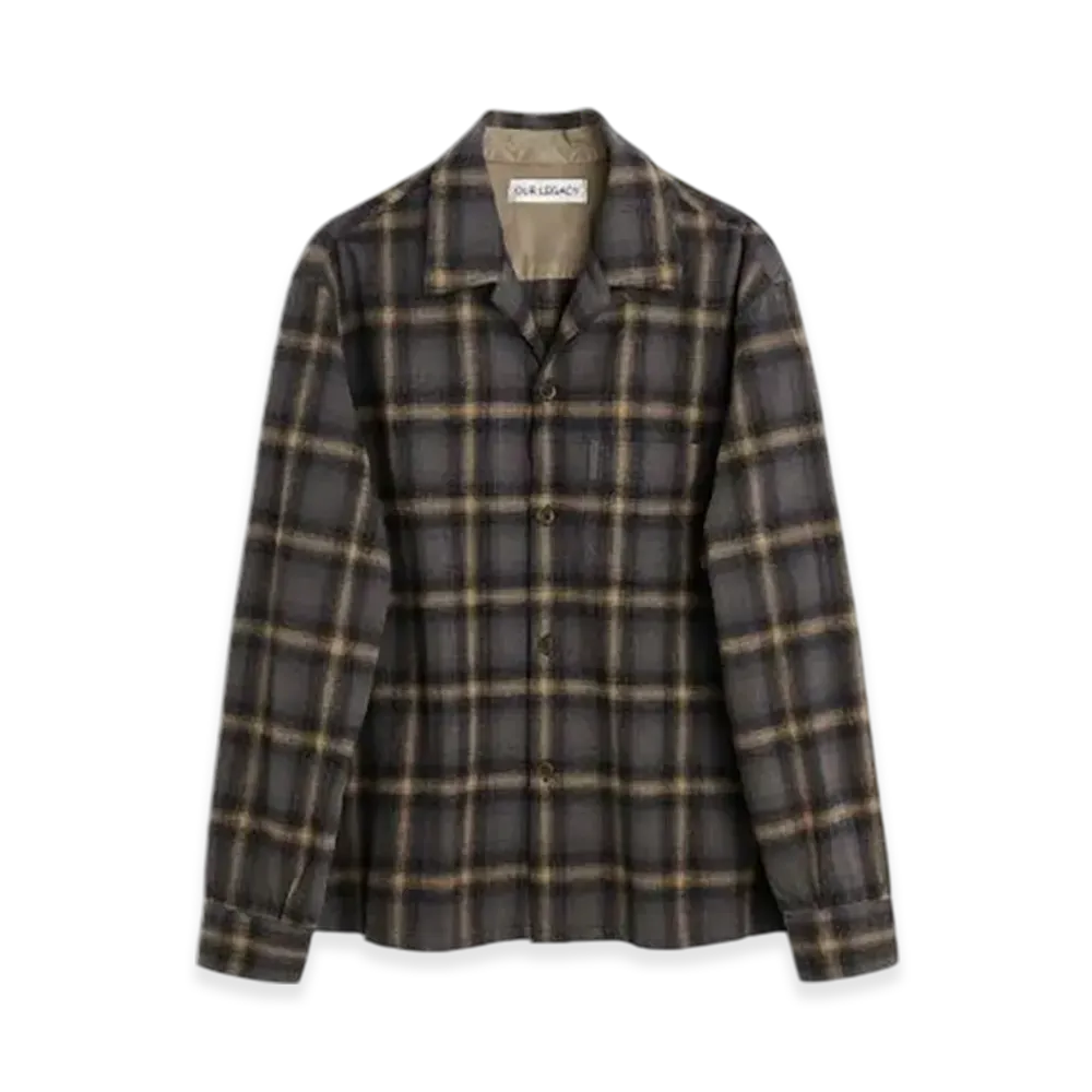 OUR LEGACY Heusen Shirt Hairy Flannel "Oyster Check"