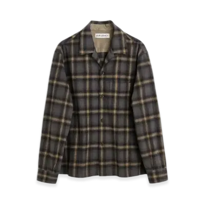 OUR LEGACY Heusen Shirt Hairy Flannel "Oyster Check"