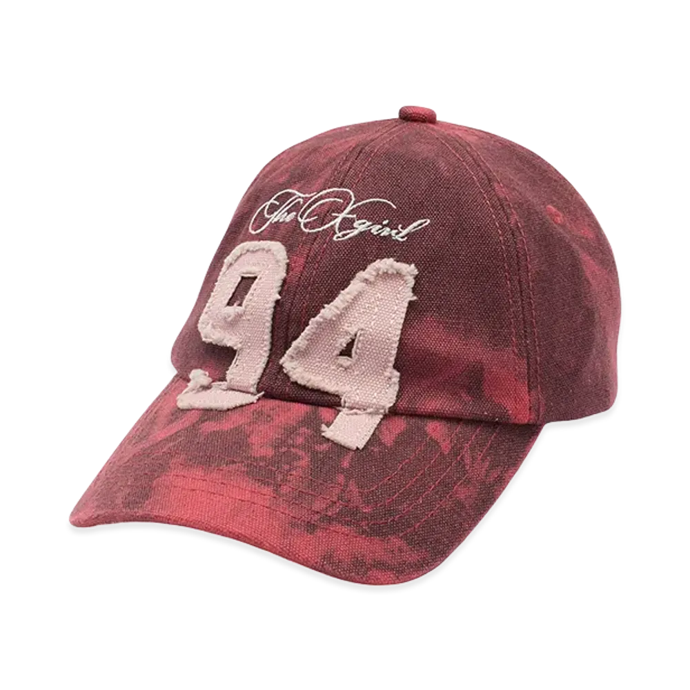 X-Girl Women's Faded Number Logo 6Panel Cap "Red"